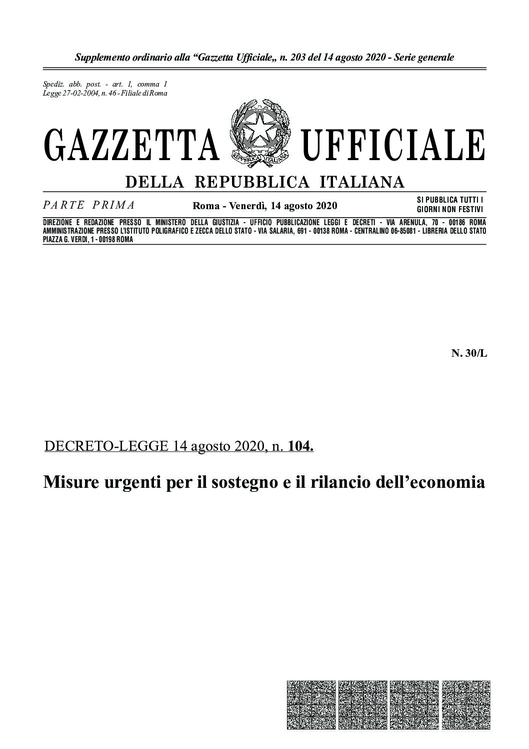 DL 104 2020
