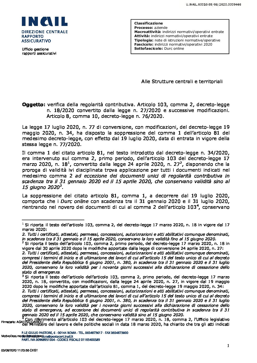 nota inail 03082020 durc
