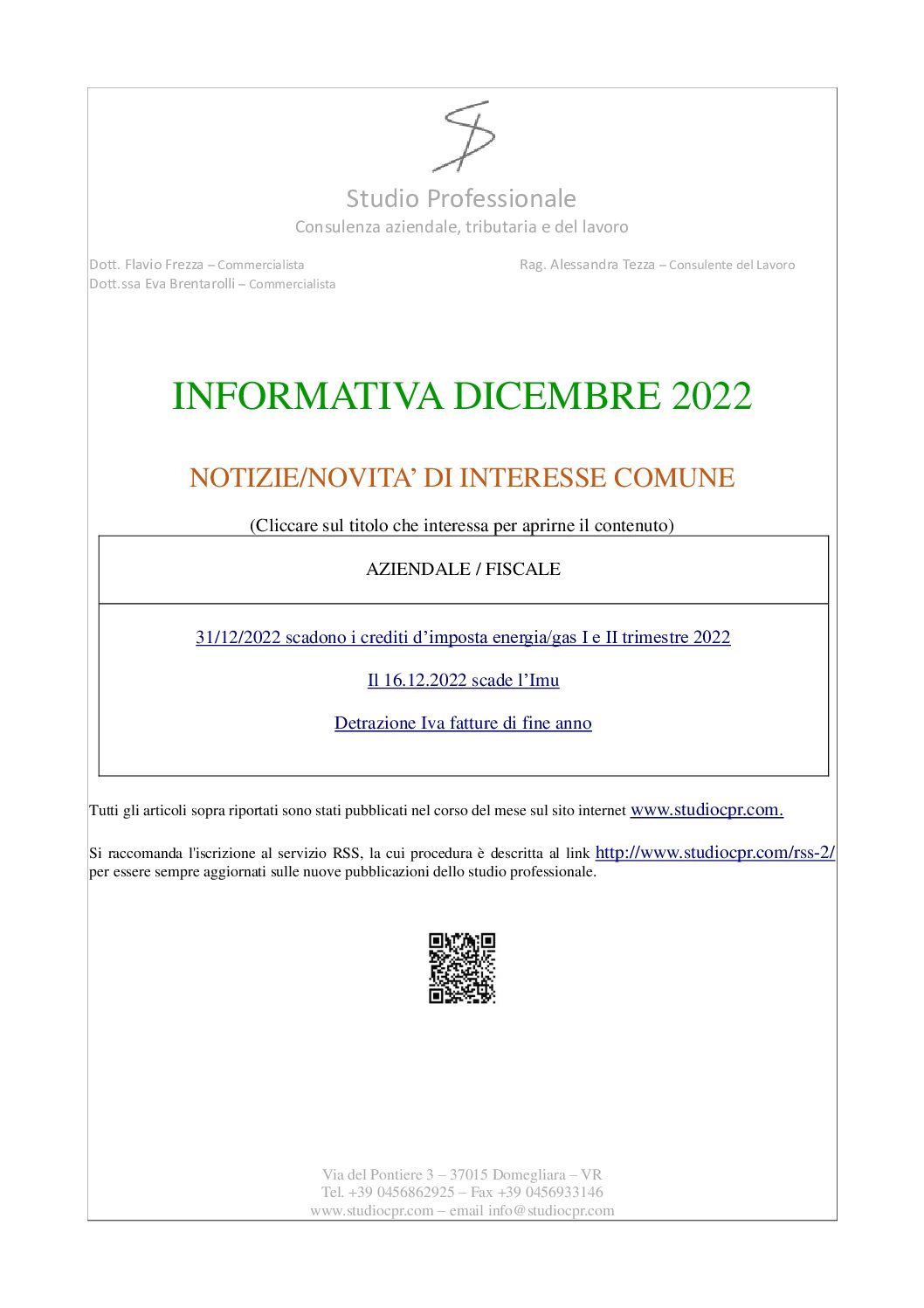 informativa dicembre 2022