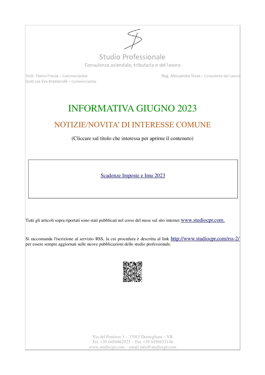 informativa giugno 2023
