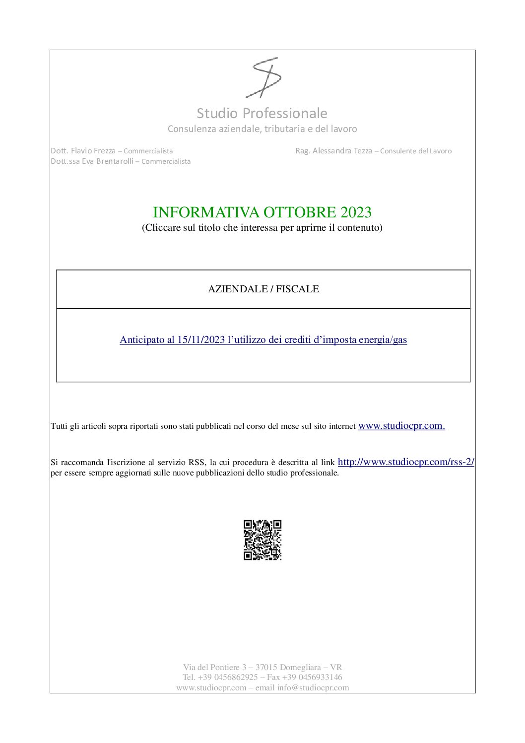 informativa ottobre 2023