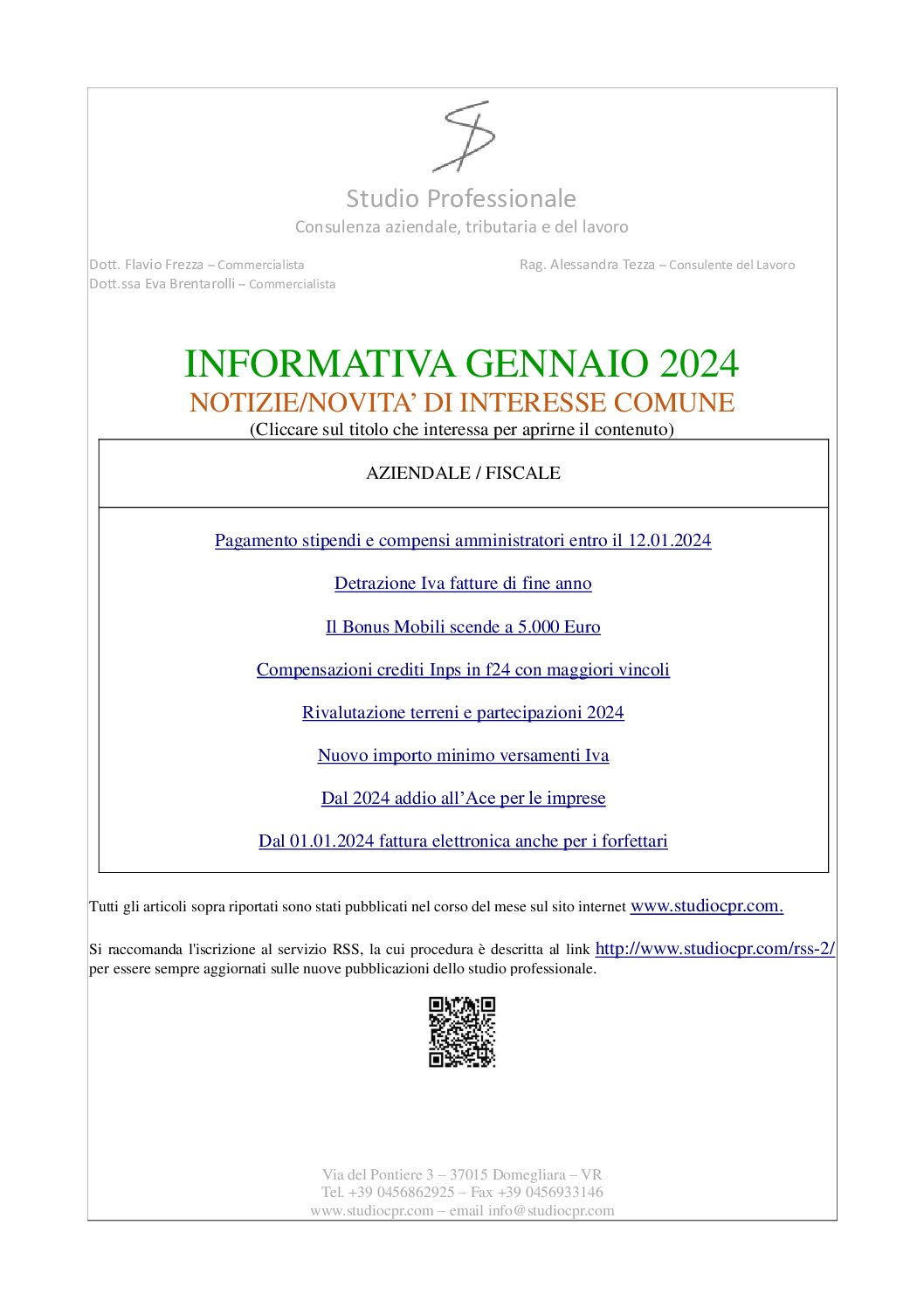 informativa gennaio 2024