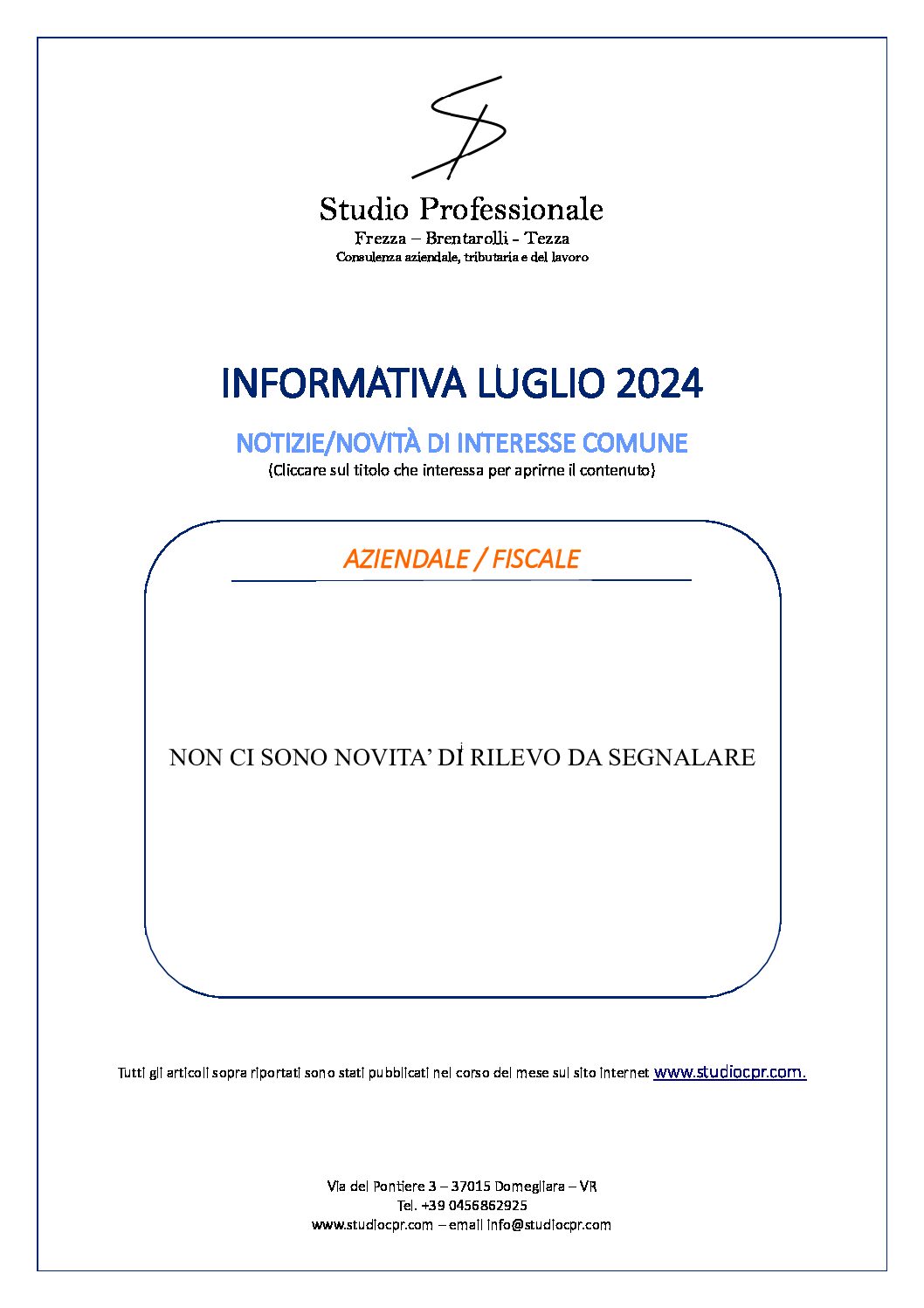 informativa luglio 2024