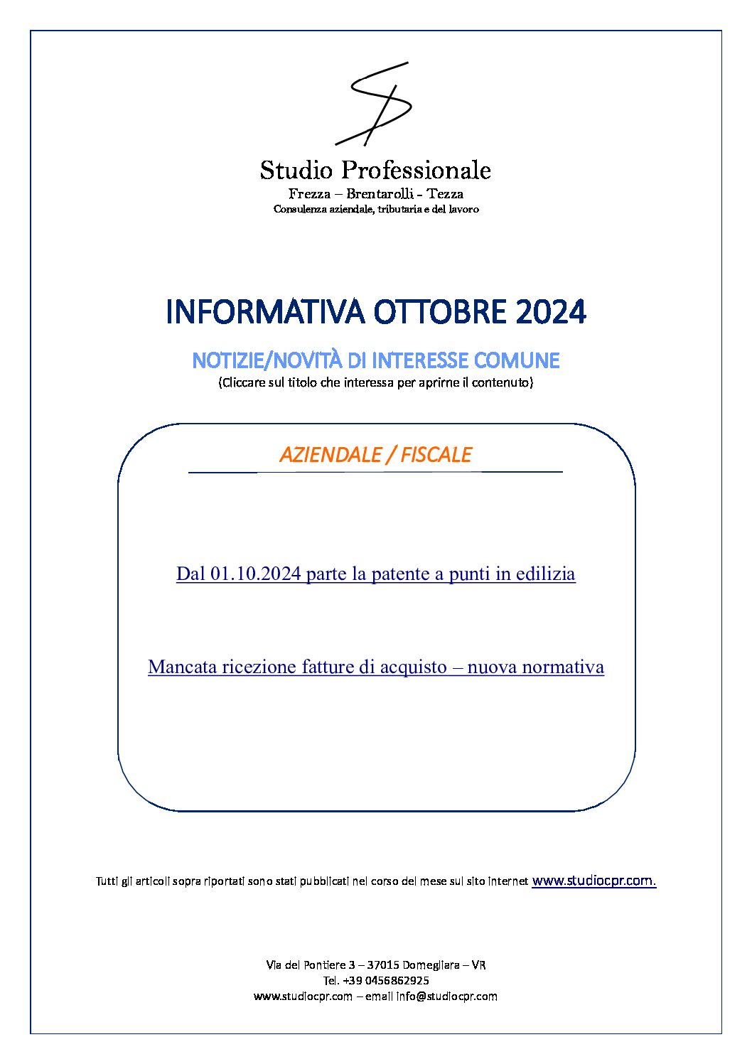 informativa ottobre 2024